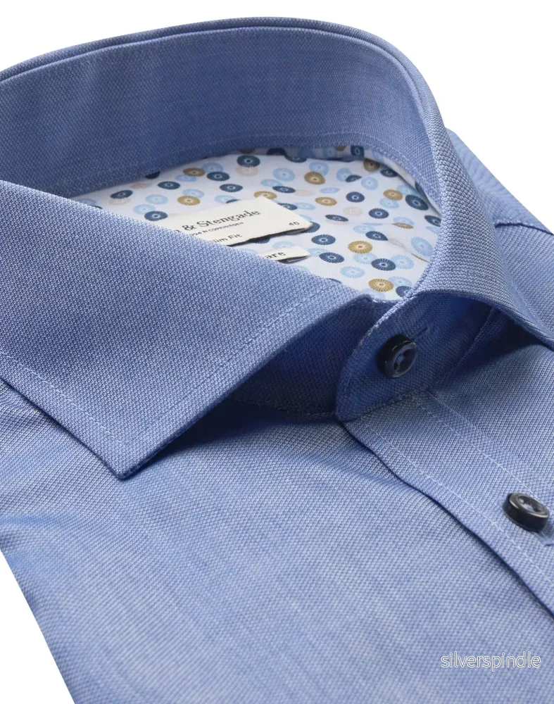 BS Matthaus Slim Fit Skjorta - Blue - Bild 2