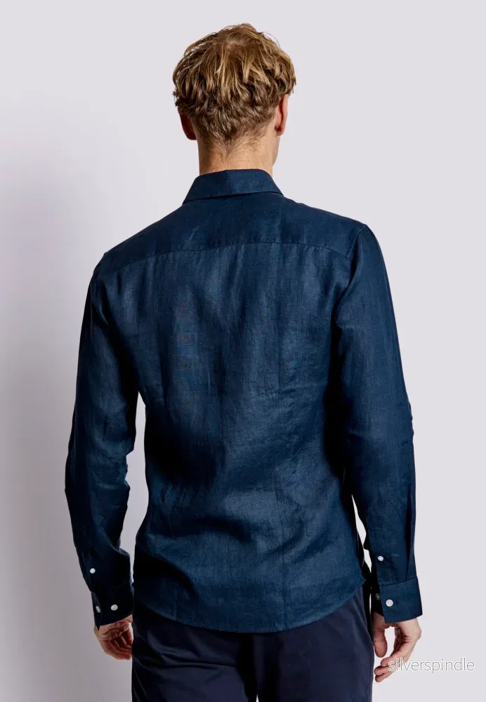 BS Sevilla Casual Slim Fit Skjorta - Navy - Bild 3
