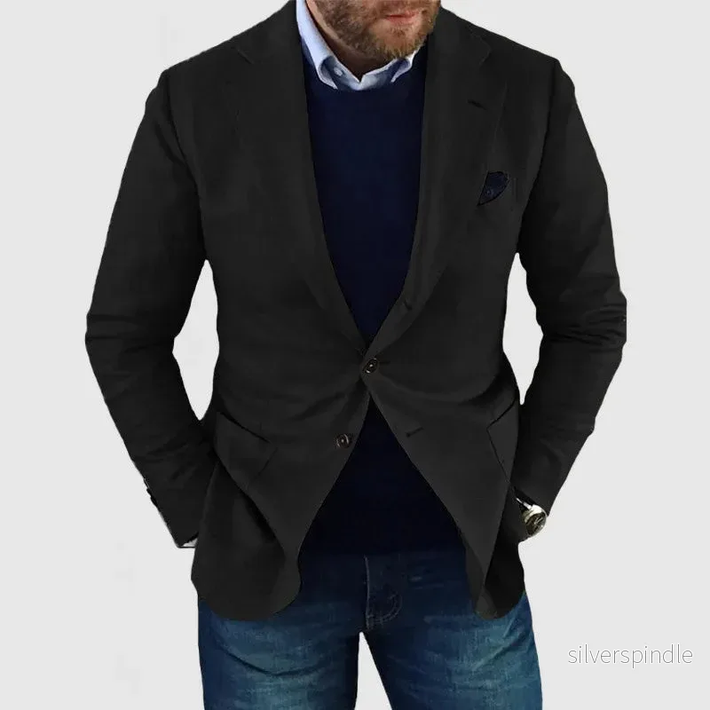 Skräddarsydd Kavaj för Män med Två Knappar | Elegant Design för Mångsidig Stil - Bild 3
