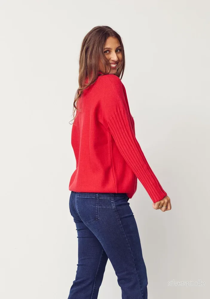 Kaddy Knit Pullover - Red - Bild 2