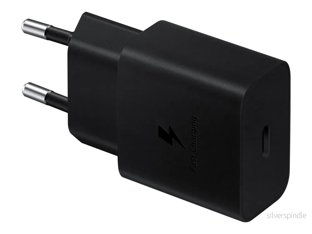 Samsung 15W Strömadapter med kabel USB-C – Svart Samsung 15W Strömadapter med kabel USB-C – Svart