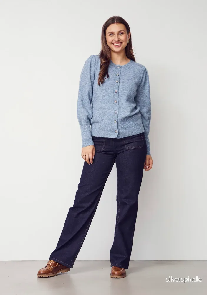 Anna Deco Cardigan – Ice Blue Anna Deco Cardigan – Ice Blue