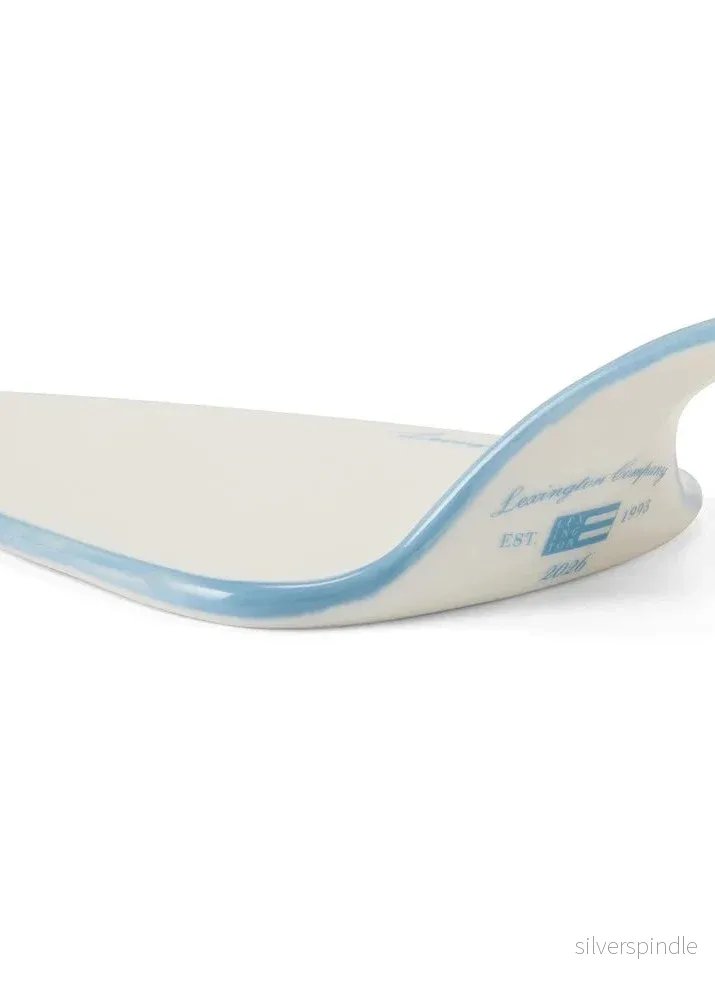 Lexington Stoneware Wavy Cake Server Bl/Wh - Bild 2