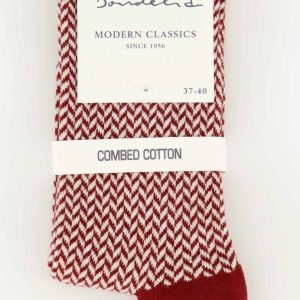 HERRINGBONE SOCK – Fired bric