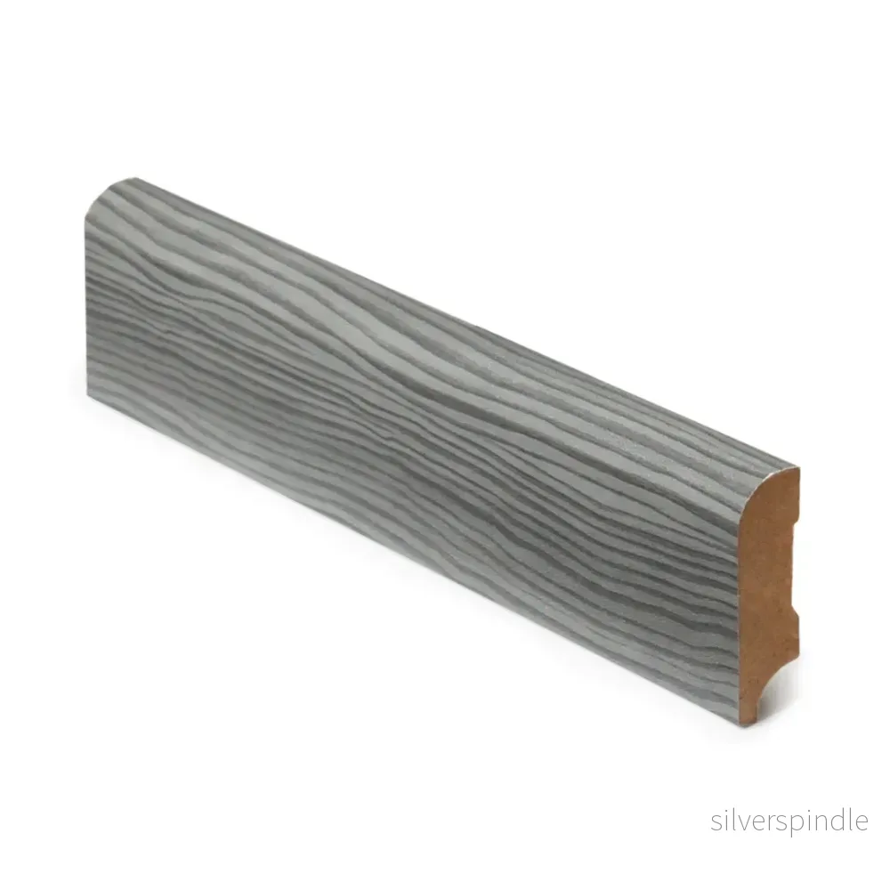 Golvlist 12x42x3050, MDF, Grå Ek