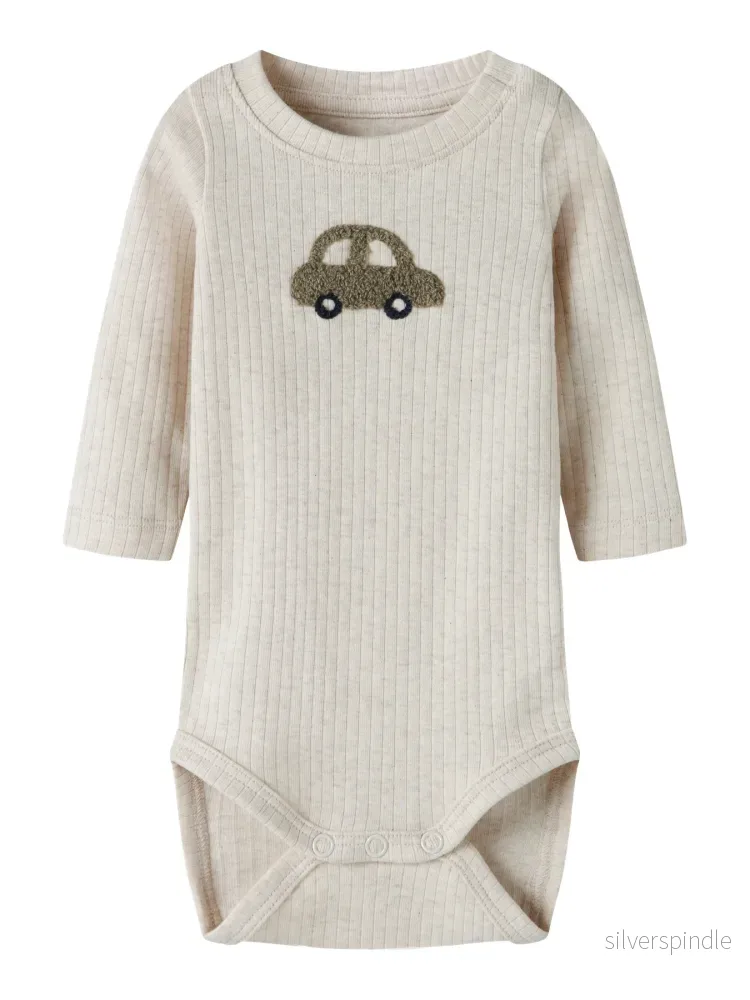Olander Ribbad Babybody Med Bil - Bild 3