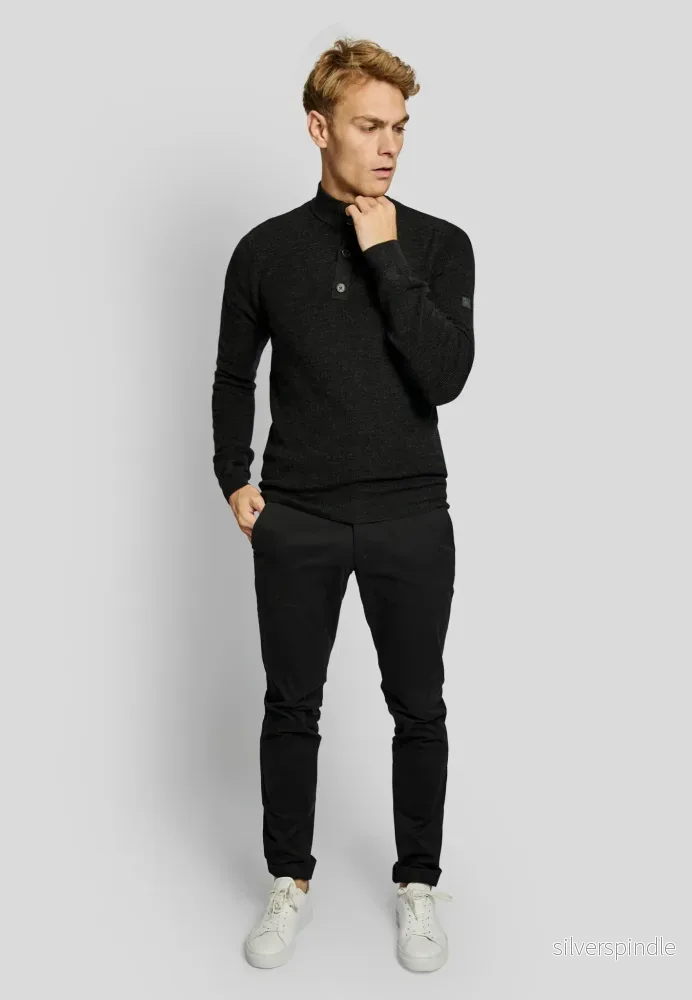 BS Elliot regular fit Strik - Charcoal - Bild 3