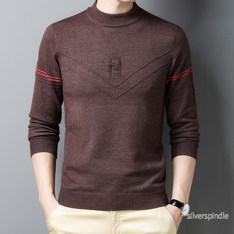 Ethan | Slim Fit Vintertröja med Rund Hals - Bild 3