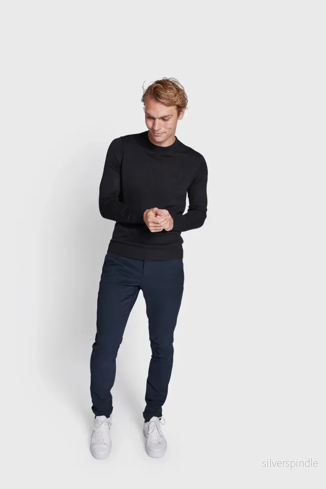 BS Lance Slim Fit Chinos - Navy - Bild 3