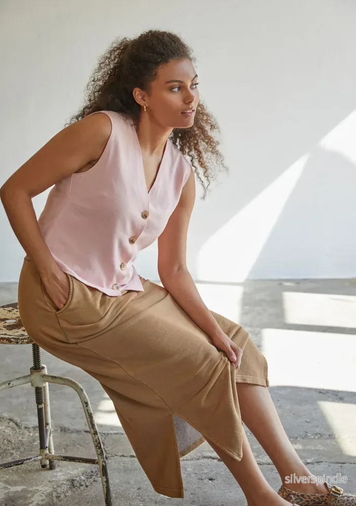Pearl Waistcoat - Powder Rose
