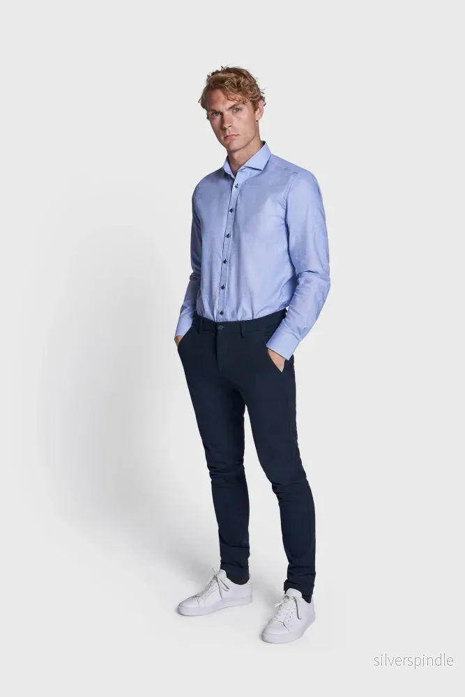 BS Robertsen Modern Fit Skjorta - Blå - Bild 3