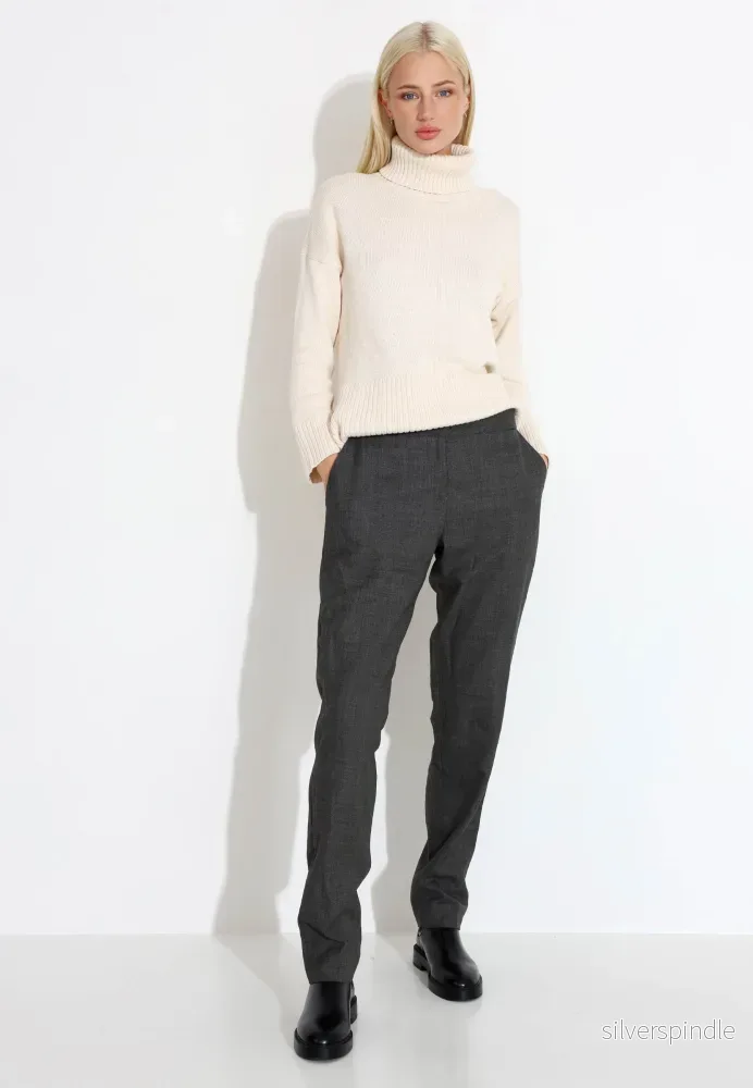 GREY SUIT PANT - Grå