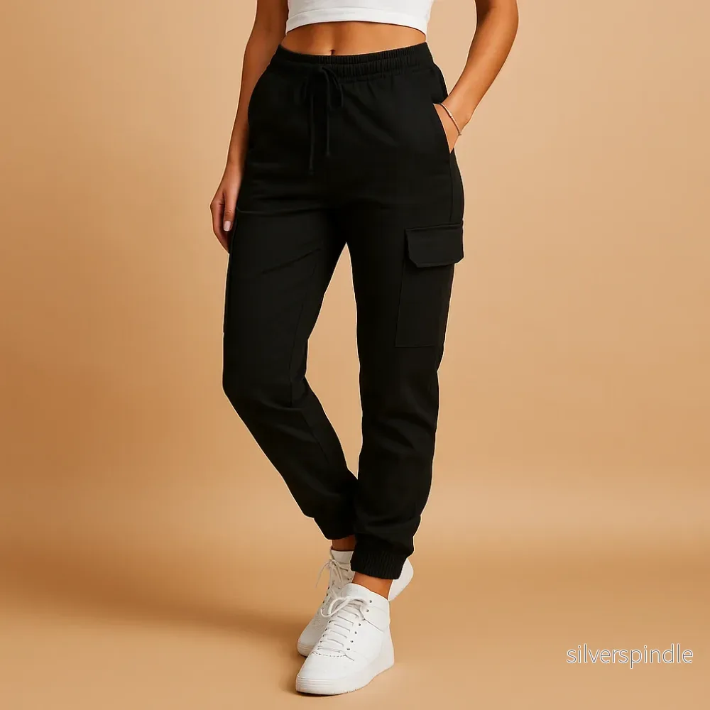 Cargobyxor Dam | Slim Hög Midja med Funktionella Fickor | Smickrande Design för Komfort och Stil Cargobyxor Dam | Slim Hög Midja med Funktionella Fickor | Smickrande Design för Komfort och Stil