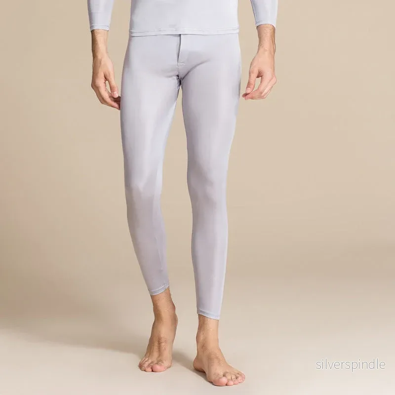 Ethan | Slim Fit Vintertermobyxor i Mullbärssilke - Bild 2