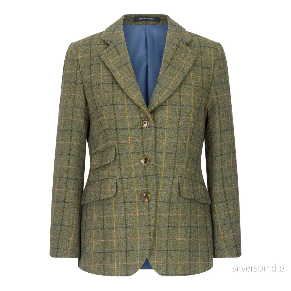 Walker & Hawkes Mayland-tweedkavaj dam Navy Stripe - Bild 3