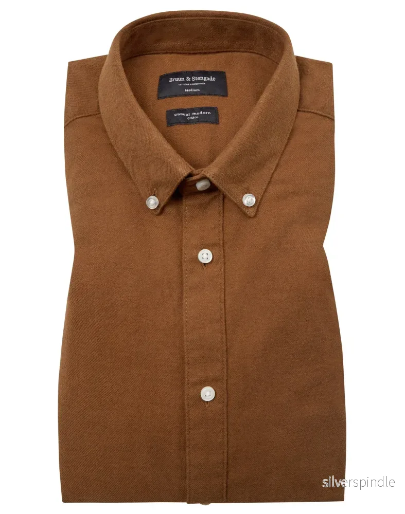 BS Ebruma Casual Modern Fit Skjorta – Ockra BS Ebruma Casual Modern Fit Skjorta – Ockra