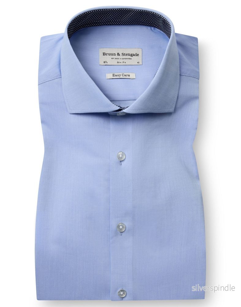BS Judge Slim Fit Skjorta - Light Blue