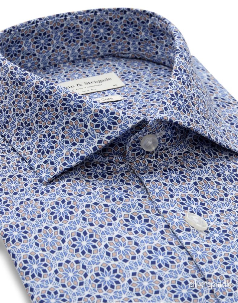 BS Abutovic Slim Fit Skjorta - Blue - Bild 2