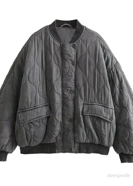 Emma | Oversized Vinter Bomberjacka med Dragkedja Emma | Oversized Vinter Bomberjacka med Dragkedja