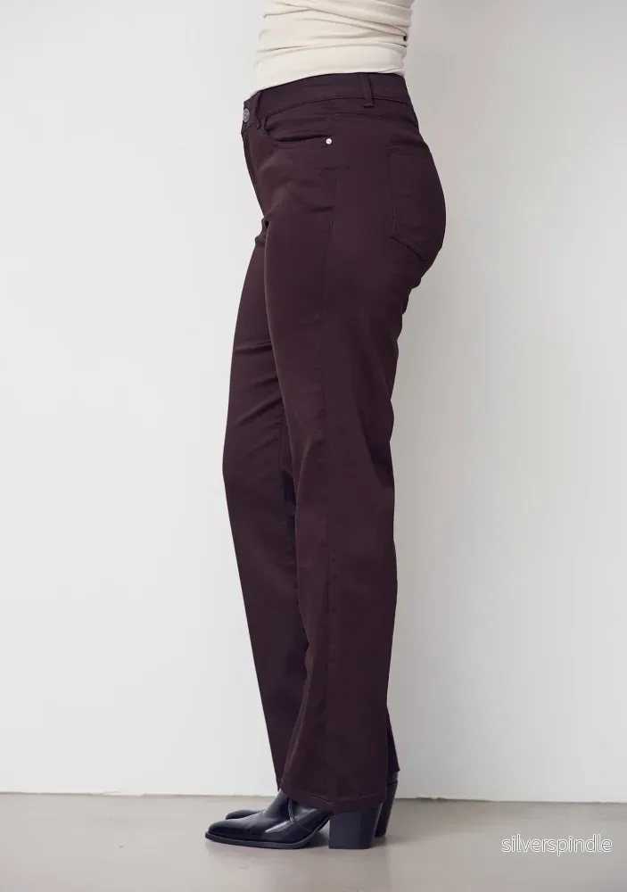 Isay Long Straight Pant - Dark brown - Bild 2
