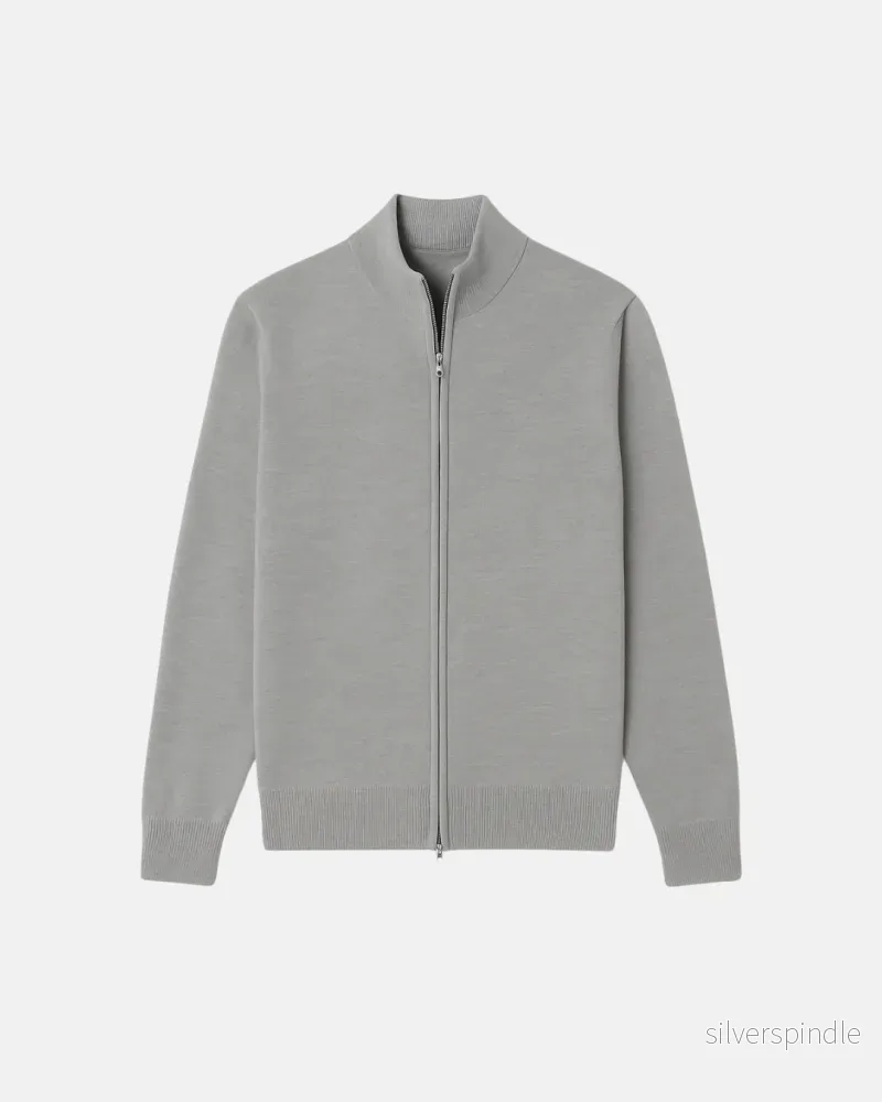 Minimalistisk Slim Fit Jacka för Män med Ståkrage | Lätt och Mångsidig Design för Vardagsbruk Minimalistisk Slim Fit Jacka för Män med Ståkrage | Lätt och Mångsidig Design för Vardagsbruk