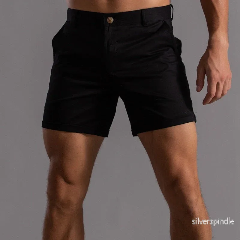 Skräddarsydda Sommarshorts för Män med Andningsbart Material | Elegant Design för Komfort och Stil - Bild 3