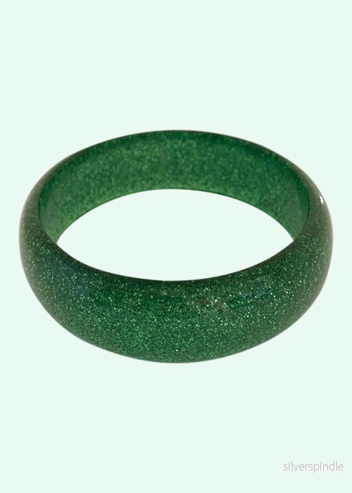 Armband i vintagestil – grön glitter Armband i vintagestil – grön glitter