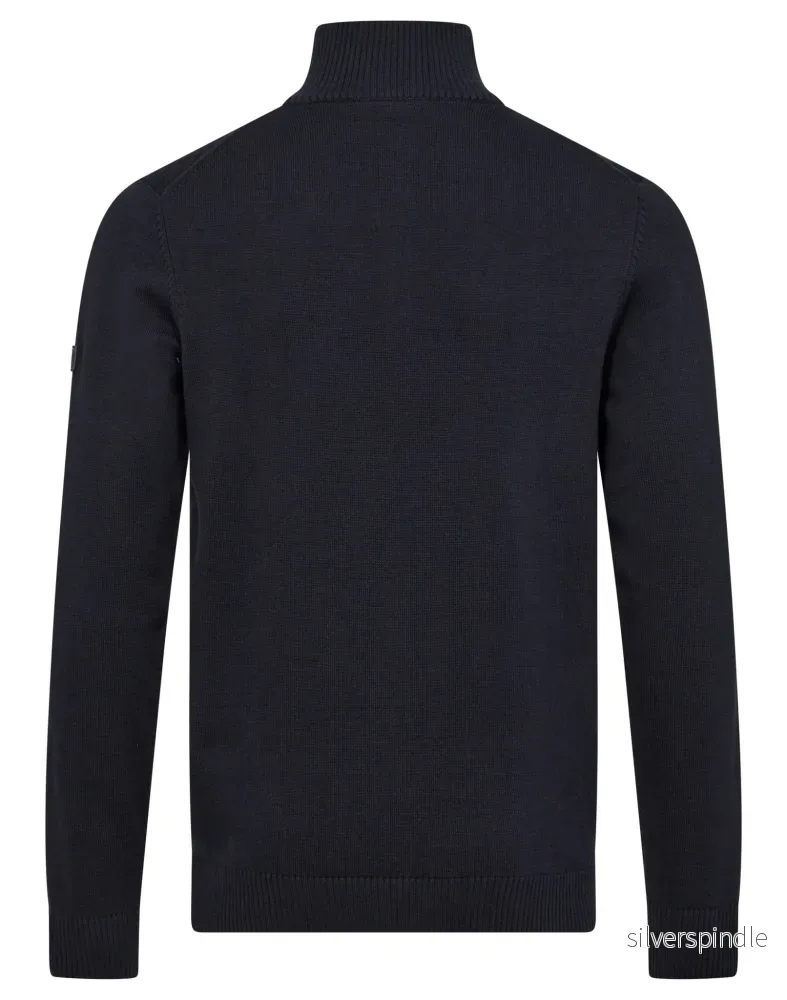 BS Erik Regular Fit Stickat - Navy - Bild 2