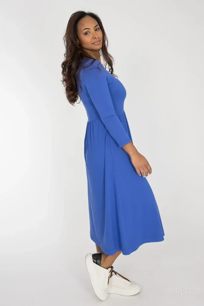 Ideal midi jersey dress - Dazzling Blue - Bild 2