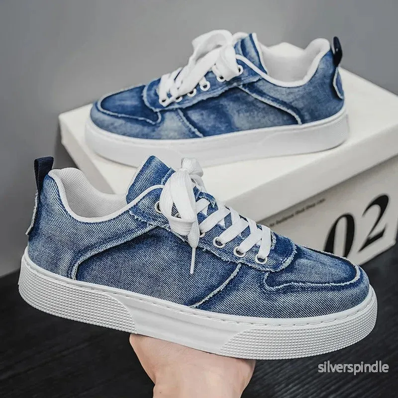 Ethan | Tvättad Mjuk Low Top Sneakers för Herr