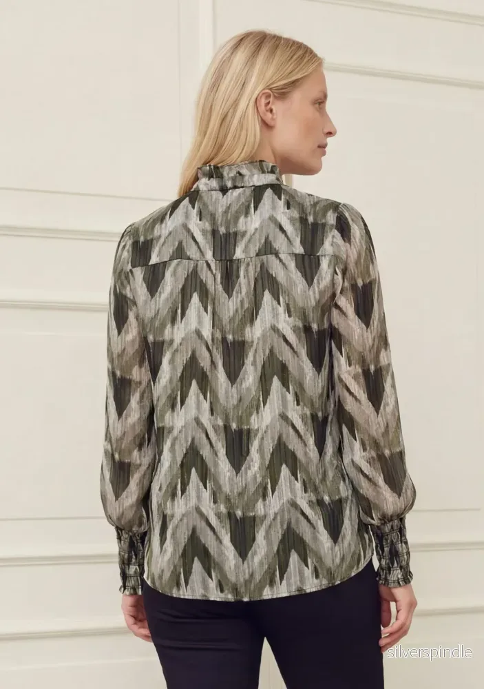 Kuna Blouse - Khaki ZigZag - Bild 2