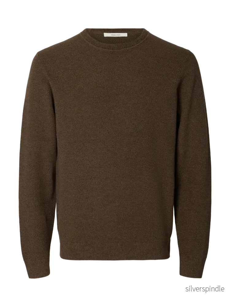 ROSS KNIT CREWNECK DELICIOSO/CHOCOLATE ROSS KNIT CREWNECK DELICIOSO/CHOCOLATE