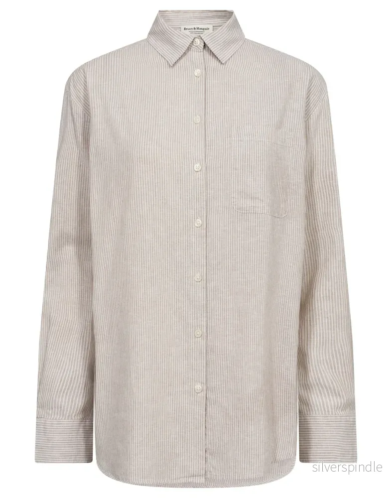 BS Aglaia Regular Fit Skjorta – Clay/White BS Aglaia Regular Fit Skjorta – Clay/White