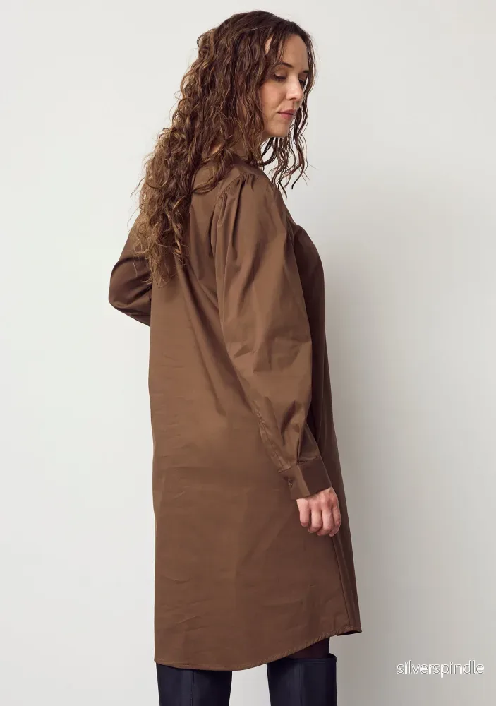 Sigga V-Neck Dress - Cafe Latte - Bild 2