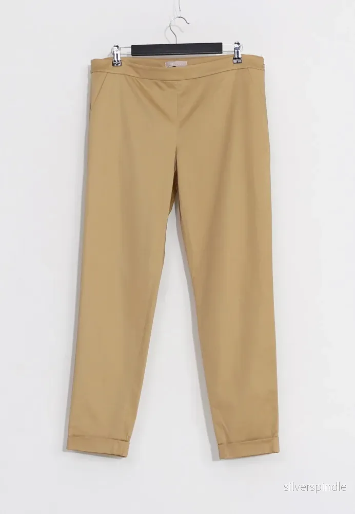 COTTON STRETCH TROUSERS – Brun COTTON STRETCH TROUSERS – Brun