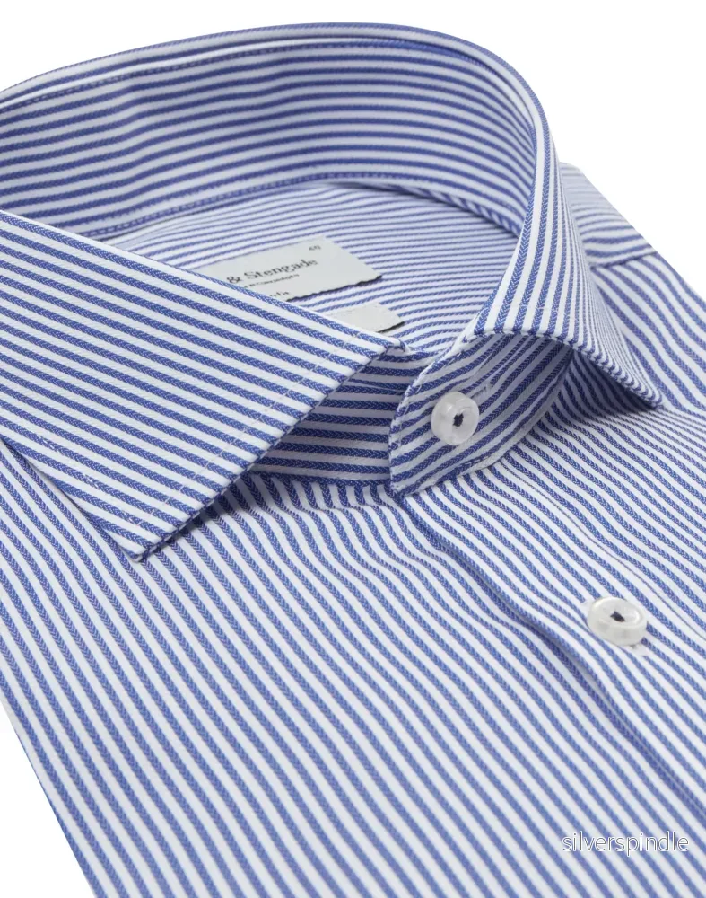 BS Abraham Slim Fit Skjorta - Blue - Bild 2