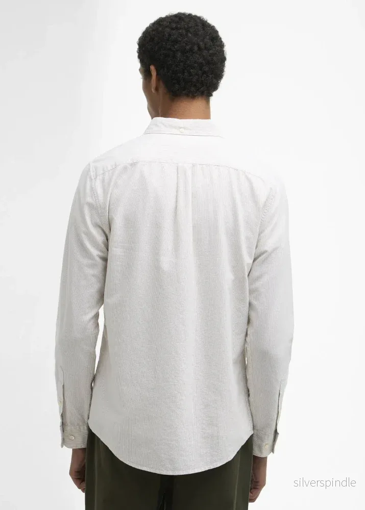 Barbour Stripe Oxtown Tailored Fit Stone - Bild 2