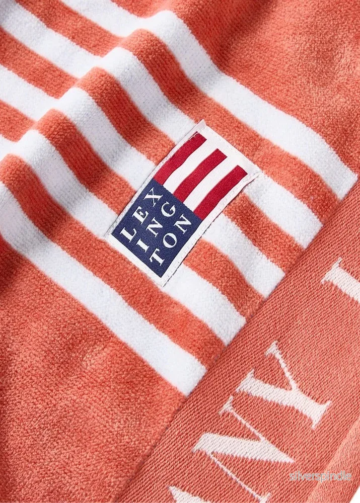 Lexington Long Island Beaches Cotton Velour Coral - Bild 3