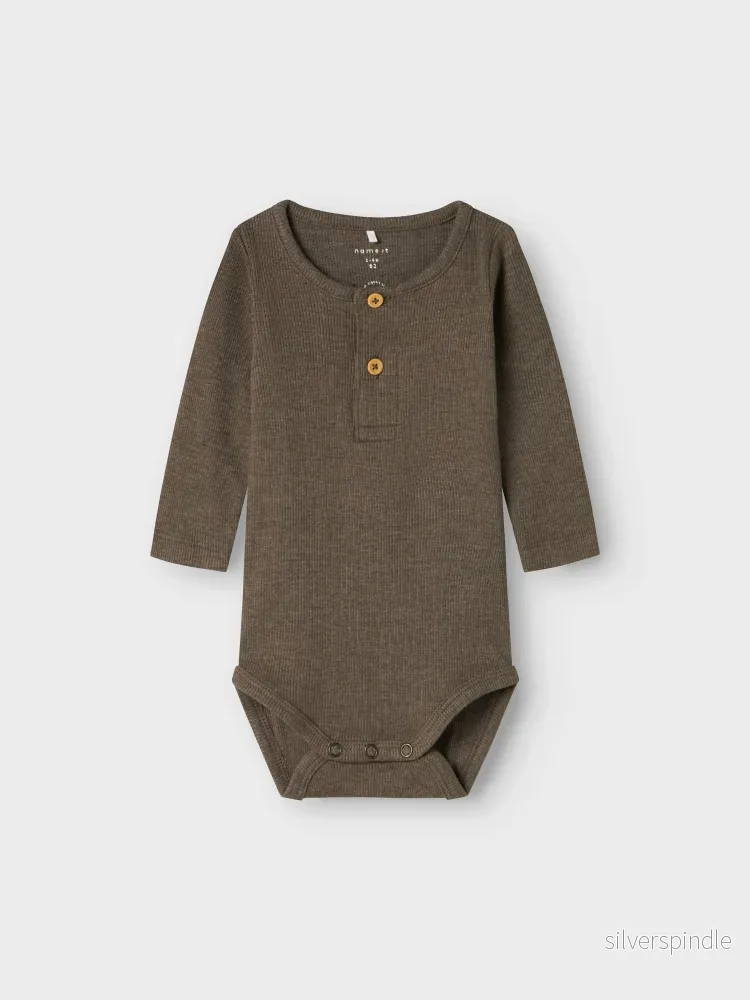 Ribbad Baby Body - Bild 2