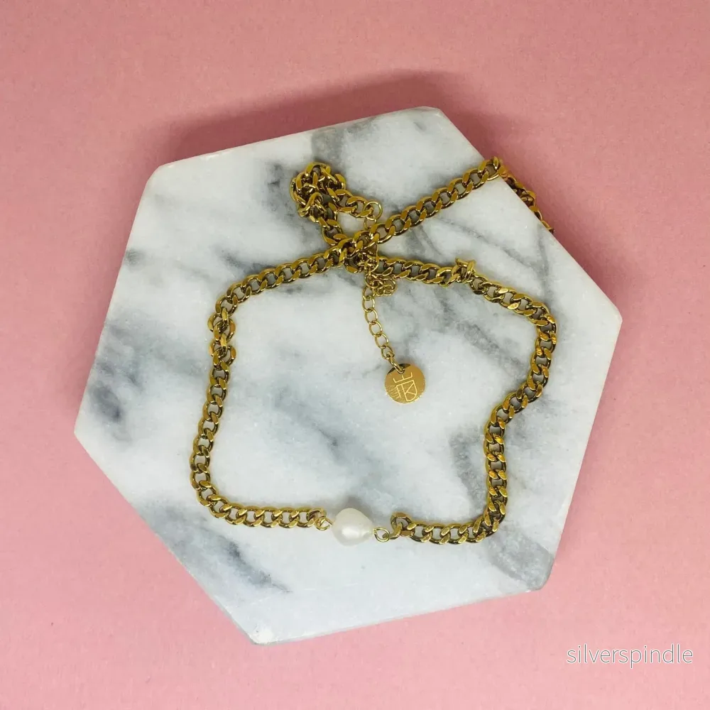 Simple pearl Choker - Bild 2