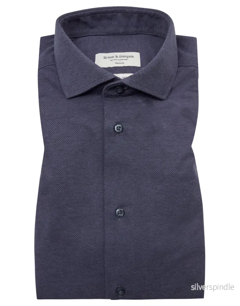 BS Trawally Casual Slim Fit Skjorta – Thunder