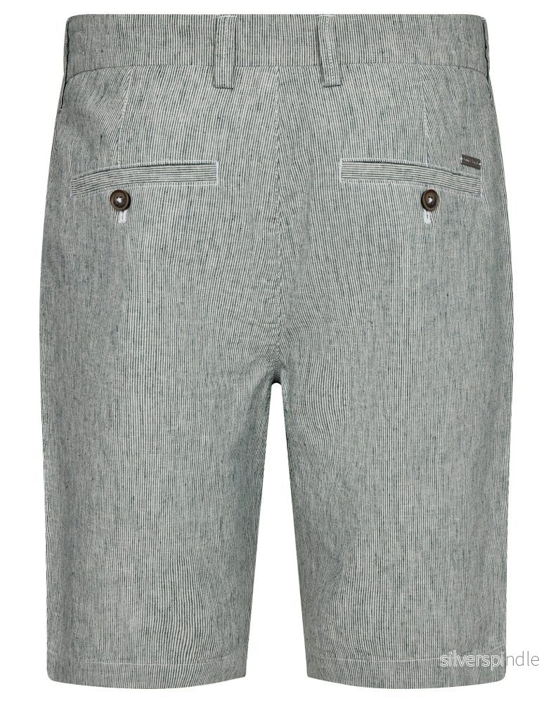 BS Darion Regular Fit Shorts - Rain Forrest/White - Bild 2