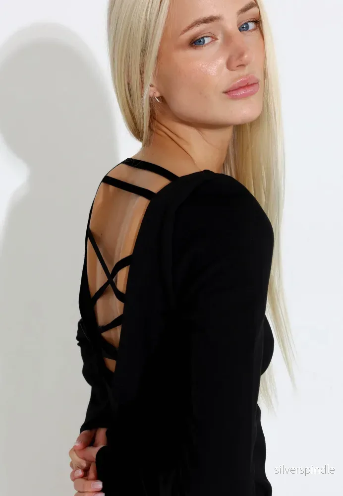 DRESS BACK - Svart - Bild 2