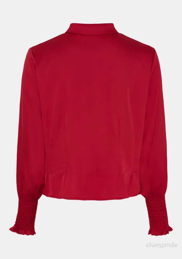 Steff Shirt Jacket - Red - Bild 2