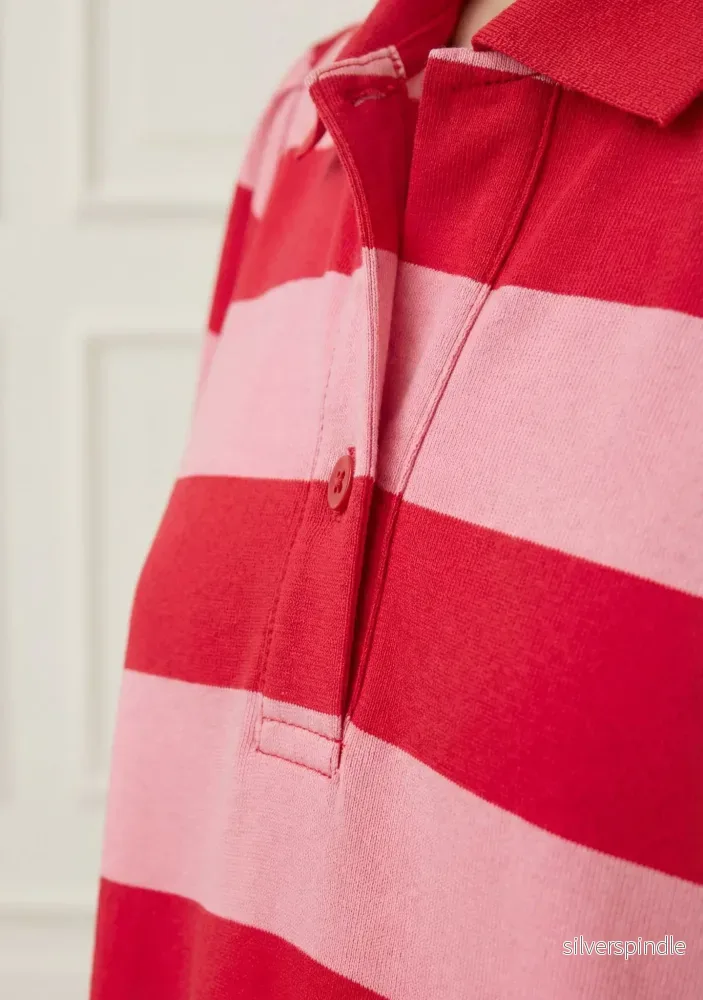 Ditte New Dress - Raspberry/Pink Stripe - Bild 3