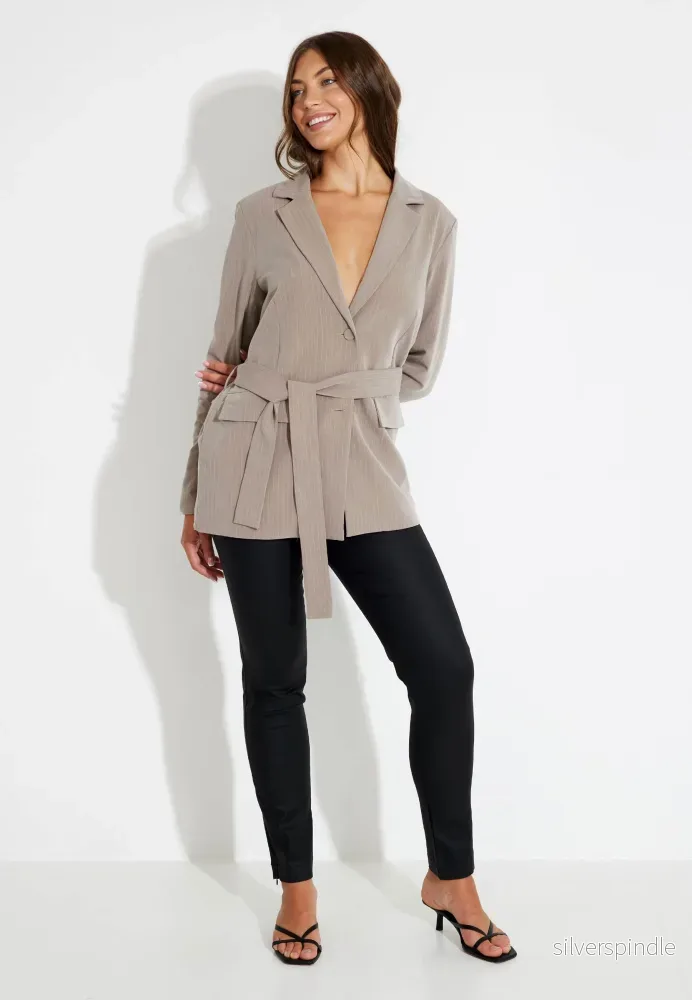 JACKET KAVAJ - Taupe melange