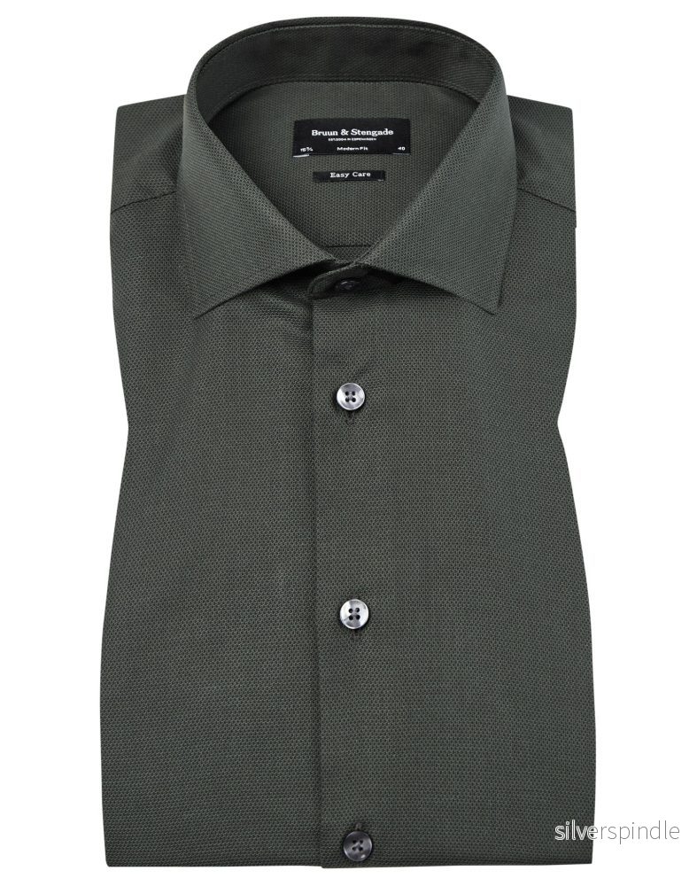 BS Leina modern fit Skjorta - Green