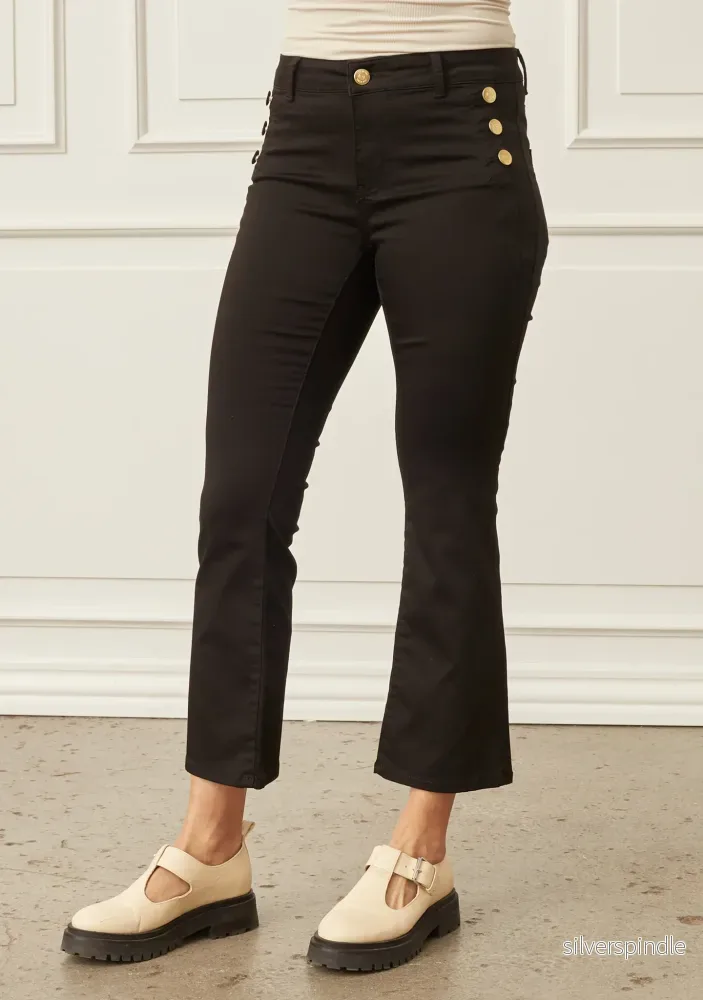 Lido Button Jeans – Black Lido Button Jeans – Black