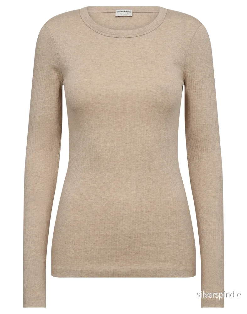 BS Margrethe Långärmad T-Shirt – Sand BS Margrethe Långärmad T-Shirt – Sand