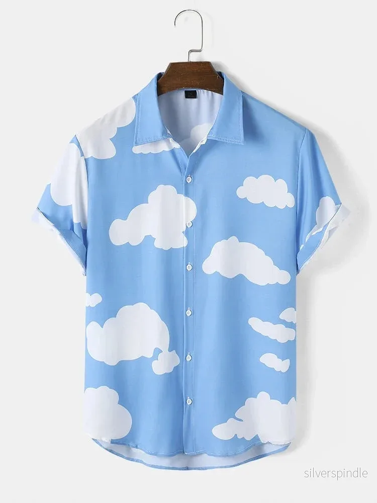 Noah | Mönstrad Kortärmad Kofta med Slim Fit